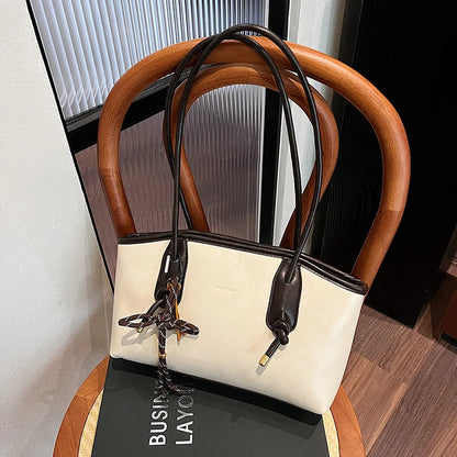PU Leather Shoulder Bags for Women 2025 Winter Y2K Trend Female Crossbody Bag Lady Handbags and Purses Retro Tote Bag Bolso