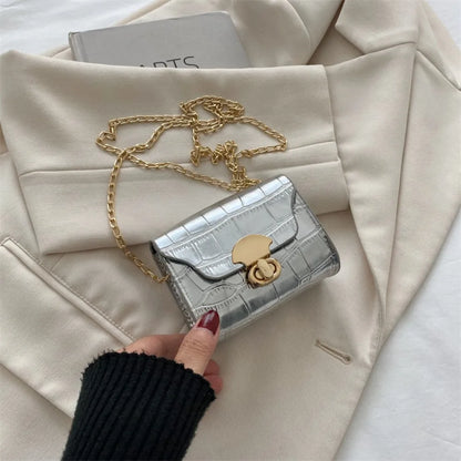 Mini Fashionable Shoulder Crossbody Small Box Bag,Perfect for Storing Small Items Such as Lipstick,Silver Coins,Headphones,Etc