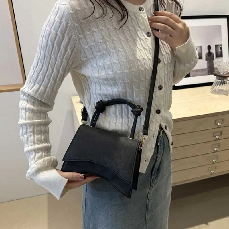 Fashionable Women'S Shoulder Bag Pure Color Trendy Crossbody Bag Simple Casual Diagonal Bag Small Square Bags for Autumn Bolsos