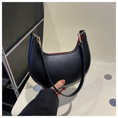 New Fashionable High-End Moon-Shaped Baseball Bag Showing Luxury Women'S Single Shoulder Bag Elegant Lady Handbags Bolso Mujer