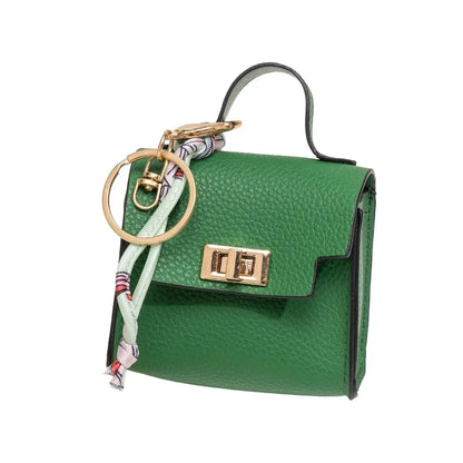 Mini Square Leather Bag Charm Bag Pendant Light Luxury Cute Bag Pendant Fashion Decor Accessories Creative Keychain Coin Purse