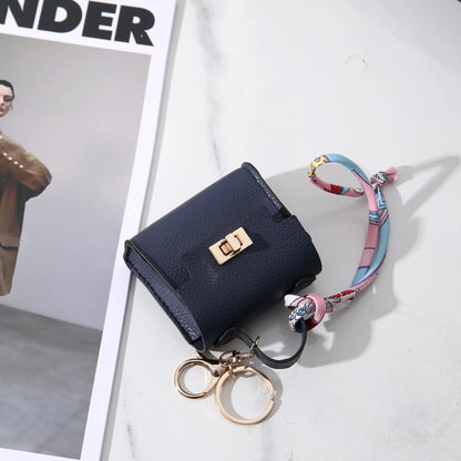 Mini Square Leather Bag Charm Bag Pendant Light Luxury Cute Bag Pendant Fashion Decor Accessories Creative Keychain Coin Purse